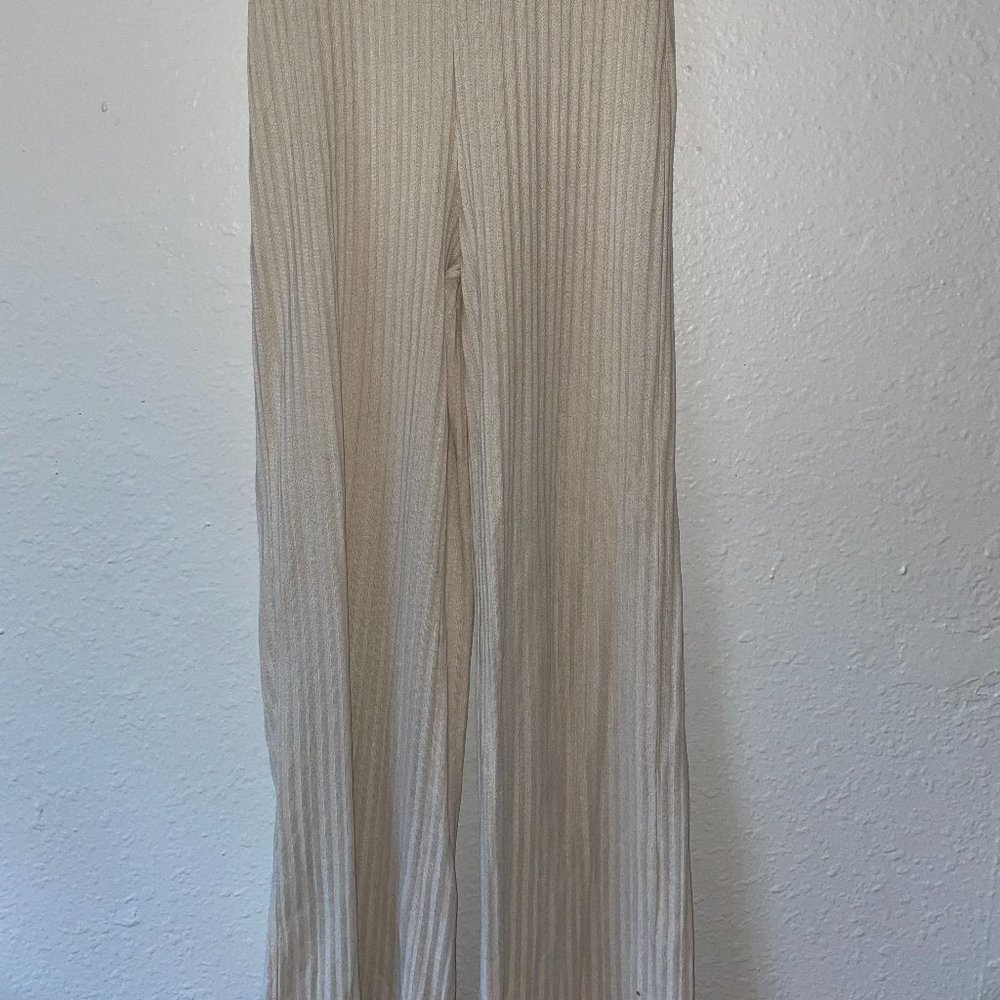 H&M Ribbed Lounge Suit - Tan
